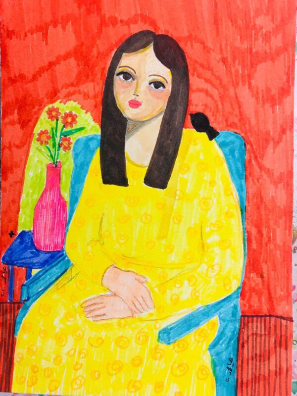 Woman with Yellow Dress